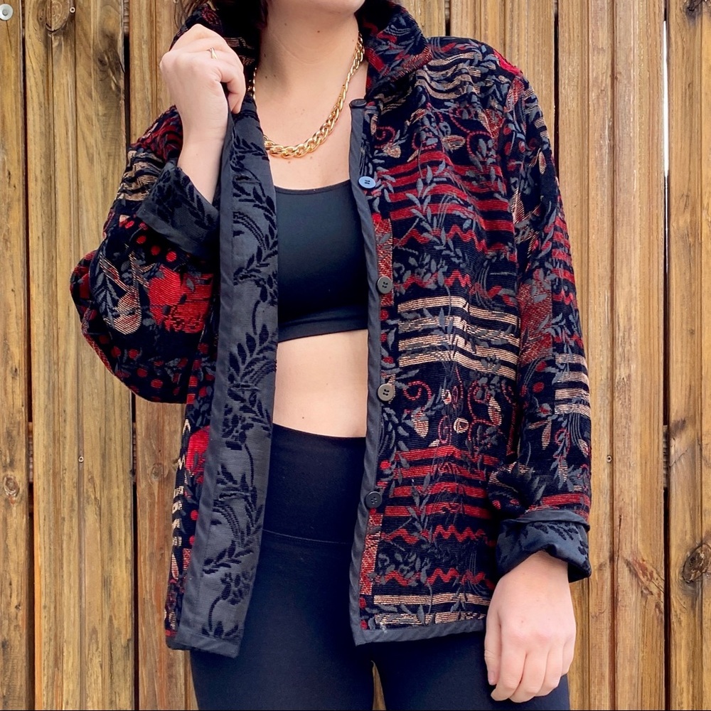 VTG Reversible Tapestry Lightweight Jacket M-XL